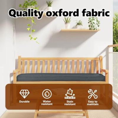 Pallet Kussen Set 2 pcs Antraciet 200 x 40 x 8 cm Oxford stof