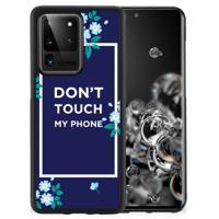 Samsung Galaxy S20 Ultra | TPU Hoesje | Flowers Blue DTMP - thumbnail