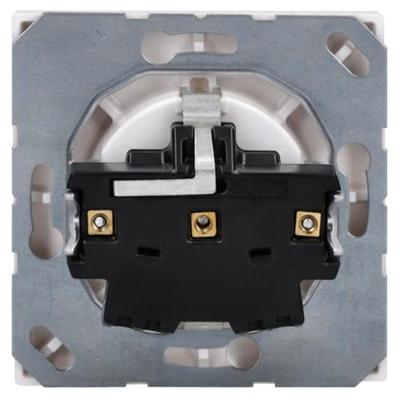 Jung LS1520WW Wandcontactdoos met randaarde Inzetstuk LS plus, LS design, LS 990 Alpine-wit 1 stuk(s)