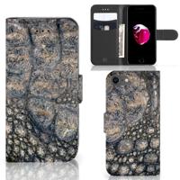 iPhone 7 | 8 | SE (2020) | SE (2022) | Telefoonhoesje | Met pasjeshouder | Krokodillenprint - thumbnail