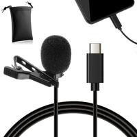 MOJOGEAR Speldmicrofoon met USB-C-aansluiting voor smartphone en tablet - 3 meter - thumbnail