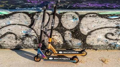 Rebel ZAB0120G - Skater Pro Freestyle stuntstep - Goud
