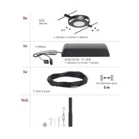 Paulmann RoundMac 94418 Kabelsysteem compleet LED vast ingebouwd LED Zwart (mat), Chroom - thumbnail