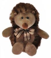 Take Me Home knuffel egel junior 20 cm pluche donkerbruin - thumbnail