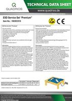 Quadrios Premium ESD-serviceset Donkerblauw (l x b) 600 mm x 600 mm - thumbnail