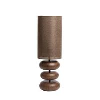Light & Living TafellampDanialo hout met bruin 60cm - 1891052 - thumbnail