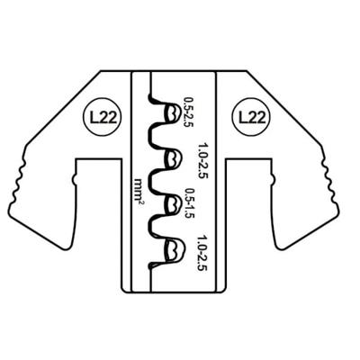 TOOLCRAFT TO-9624939 Krimpinzetstuk ST female contact 0.5 tot 2.5 mm² Geschikt voor merk TOOLCRAFT