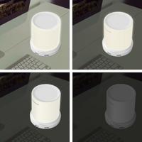 Macally Dimbare Tafel Lamp met 4 x USB-lader (EU) wit - thumbnail