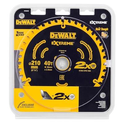 DeWALT Cirkelzaagblad voor Hout | Universeel | Ø 210mm Asgat 30mm 40T - DT20433-QZ