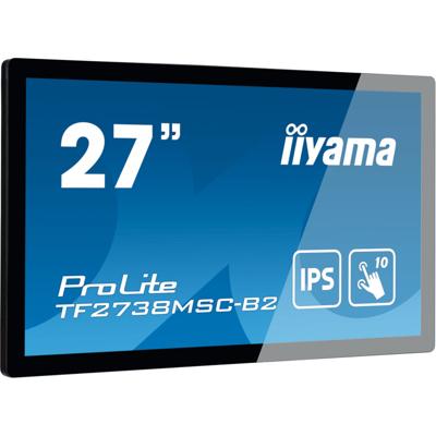 Iiyama ProLite TF2738MSC-B2 LCD-monitor Energielabel F (A - G) 68.6 cm (27 inch) 1920 x 1080 Pixel 16:9 5 ms DVI, HDMI, DisplayPort, Hoofdtelefoon (2.5 mm
