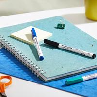 Staedtler whiteboard pen Lumocolor Pen, opstelbare box met 4 stuks in geassorteerde kleuren - thumbnail