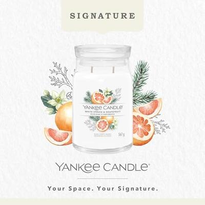 Yankee Candle white spruce & grapefruit signature large jar