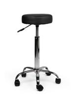 Tabouret kruk zwart hoge gasveer - thumbnail