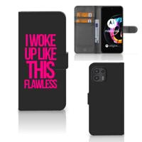 Motorola Edge 20 Lite Hoesje met naam Woke Up - Origineel Cadeau Zelf Maken - thumbnail