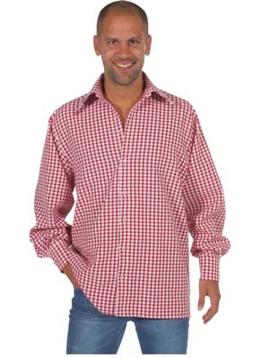 Tiroolse blouse rood/wit