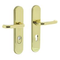 Intersteel Veiligheidsbeslag PC72 Kerntrekbeveiliging Ovaal Messing - thumbnail