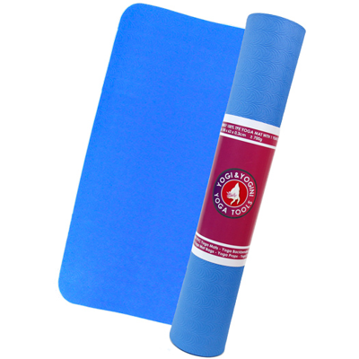 Yogi & Yogini Yogamat TPE Blauw 3 mm - 185 x 63 cm