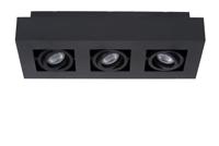 Lucide XIRAX - Plafondspot - LED Dim to warm - GU10 - 3x5W 2200K/3000K - Zwart - thumbnail