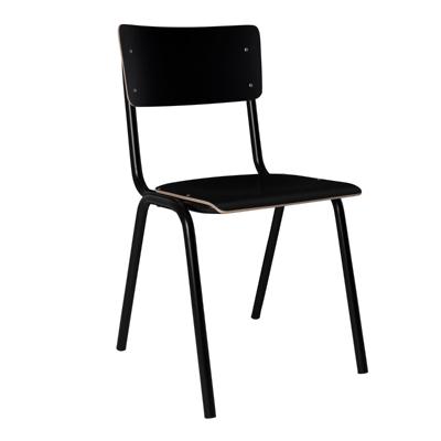 Zuiver Eetkamerstoel 'Back to School' kleur Zwart Zuiver Eetkamerstoel 'Back to School' kleur Zwart