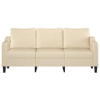 Driezitsbank 180 cm stof crmekleurig Driezitsbank 180 cm stof crmekleurig