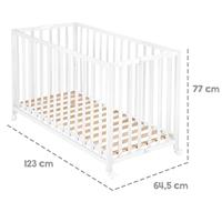 roba Baby opklapbed 60 x 120 cm (Wit) - thumbnail