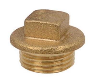 Kirchhoff Messing stekker, blank, 3/4"ET - 989423355