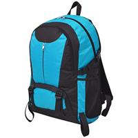 VidaXL Hiking rugzak 40 l zwart en blauw - thumbnail
