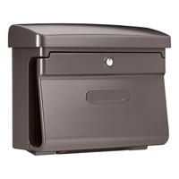 Burg-Wächter Bremen kunststof brievenbus - bruin - thumbnail