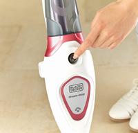BLACK+DECKER BDS1616R 1600W steam-mop met 2 stoomdoeken stoomreiniger - thumbnail