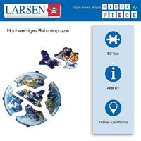 Selecta Larsen legpuzzel reis naar de maan - ruimtevaart apollo 11, 50st. - thumbnail