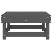 Tuinvoetenbank massief grenenhout grijs - thumbnail