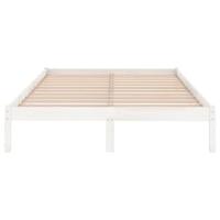 Bedframe massief grenenhout wit 150x200 cm UK King - thumbnail