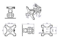 VALUE LCD Monitor muurbevestiging, 2 draaipunten - thumbnail
