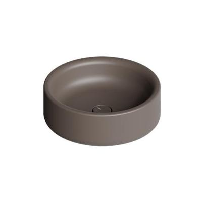 Waskom Salenzi Idilla 42 cm Rond Mat Bruin (incl. plug)