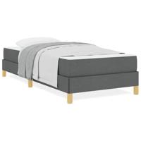 Boxspring bed Taupe, Bruin 80 x 200 cm Stof, Engineered Hout - thumbnail