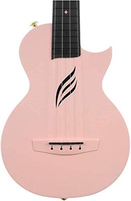 Cascha HH 2288 carbon fiber concert ukelele set roze