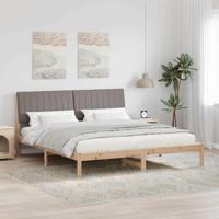 Bedframe met hoofdeinde Bruin 180 x 200 cm Massief grenenhout - thumbnail
