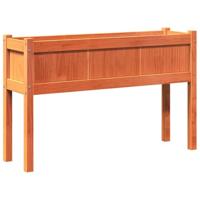 Plantenbakken met poten 2 st cm massief grenenhout waxbruin - thumbnail