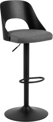 Bendt Draaibare Barkruk 'Vila' kleur Donkergrijs (zithoogte 62-84cm)