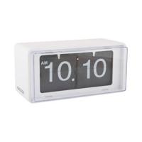 Karlsson Wand/Table Klok Retro Boxed Flip Wit - thumbnail
