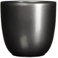 Mica Decorations bloempot Tusca rond 19,5x18,5 cm antraciet - thumbnail