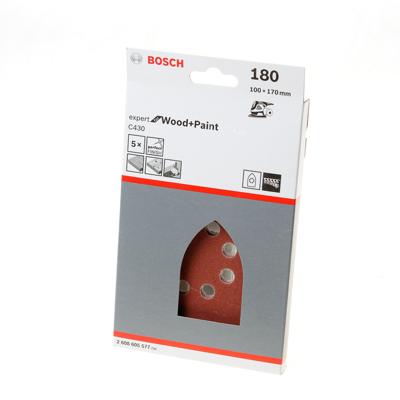 Bosch Accessories Expert for Wood 2608605577 Multi-schuurpapier Met klittenband, Geperforeerd Korrelgrootte (num) 180 (l x b) 160 mm x 100 mm 5 stuk(s) Bosch Accessories Expert for Wood 2608605577 Multi-schuurpapier Met klittenband, Geperforeerd Korrelgrootte (num) 180 (l x b) 160 mm x 100 mm 5 stuk(s)