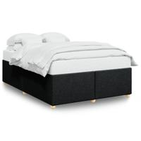 Bedframe zonder matras stof zwart 160x200 cm - thumbnail