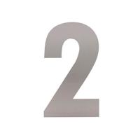 HUISNR 2 XL HGT 30 CM RVS GEB. - thumbnail