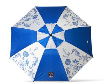 Strandparasol Blauw Ø 180 cm SPF50+ Navy Strandparasol Blauw Ø 180 cm SPF50+ Navy