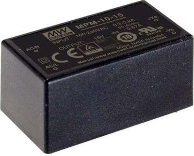 MEAN WELL MPM-10-5 AC/DC-printnetvoeding 5 V/DC 2 A MEAN WELL MPM-10-5 AC/DC-printnetvoeding 5 V/DC 2 A