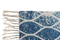 Tapijt DKD Home Decor Blauw Katoen Chenille (60 x 240 x 1 cm) - thumbnail