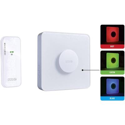 m-e modern-electronics 41162 Complete set voor Draadloze deurbel Verlicht m-e modern-electronics 41162 Complete set voor Draadloze deurbel Verlicht