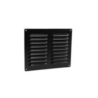 Nedco schoepenrooster - rechthoekig - 250x200mm - zwart - aluminium - thumbnail