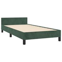 Bedframe zonder matras 80x200 cm fluweel donkergroen - thumbnail